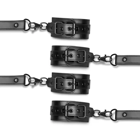 Bedroom Fantasies - hånd- og ankelmanchetter - justerbar - sort