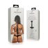 Soveværelsesfantasier - BDSM halsbånd og bondage (sort)