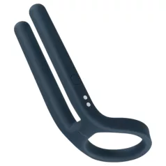 Boners - penisring og kuglevibrator - genopladelig - blå