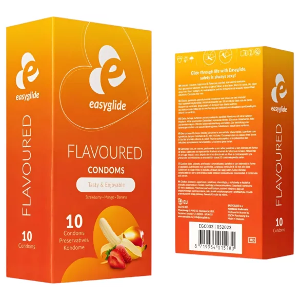EasyGlide - kondomer - frugtsmag - 10 stk