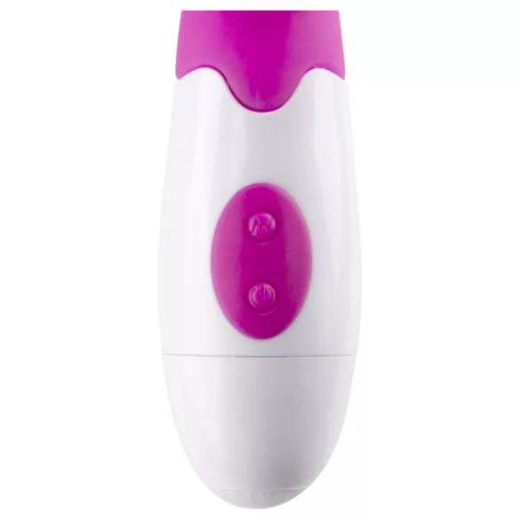 Easytoys - rabbitvibrator med klitorisarm - genopladelig silikon pink