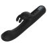 BLAQ - Sort digital klitorisvibrator med kaninøre