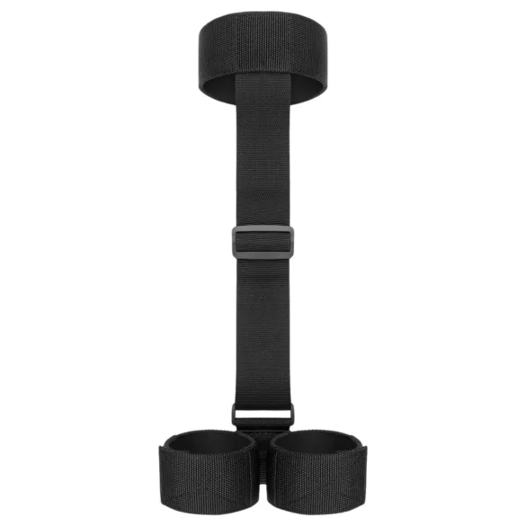 Bedroom Fantasies - bondage sæt - blød halsbånd og håndjern - sort