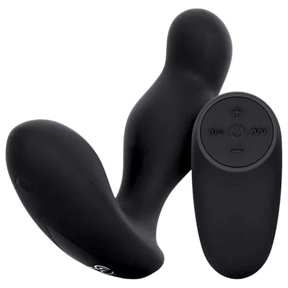 Easytoys Anal Collection - anal vibrator med fjernbetjening - sort