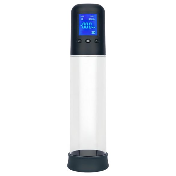 Boners - automatisk LCD penispumpe (klar-sort)
