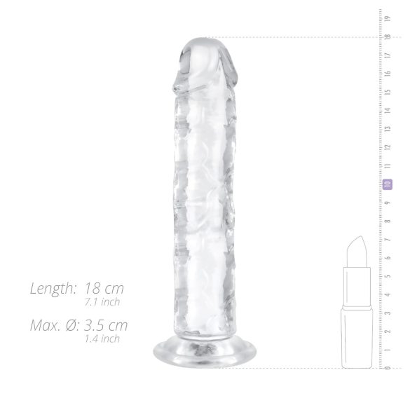EasyToys - gel dildo - 16 cm (gennemsigtig)