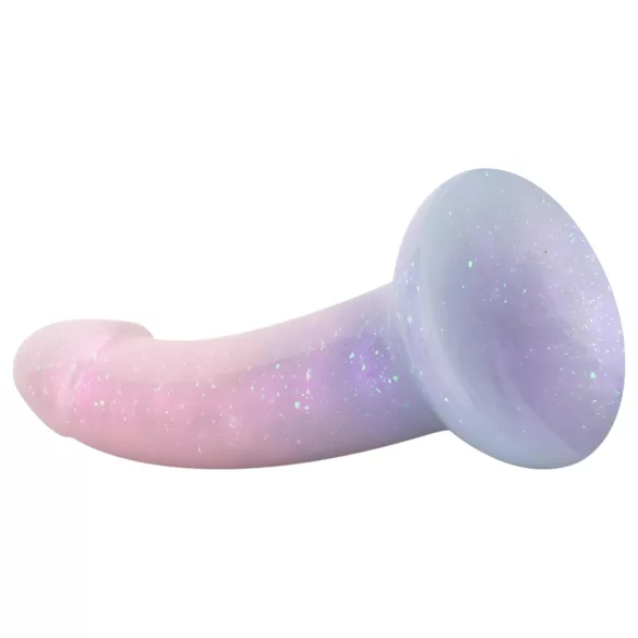 EasyToys Mermaid - glitrende dildo - 15 cm (pink)