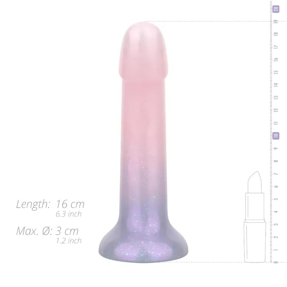 EasyToys Mermaid - glitrende dildo - 15 cm (pink)