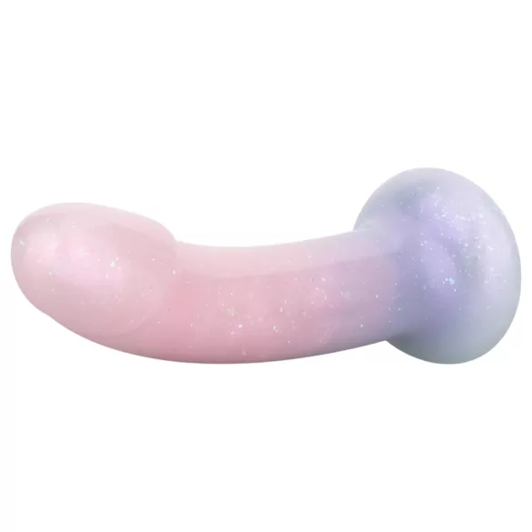 EasyToys Mermaid - dildo med glimmer - 19cm - pink