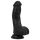 Easytoys - naturtro dildo med testikler - 12 cm (sort)