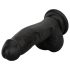 Easytoys - naturtro dildo med testikler - 12 cm (sort)