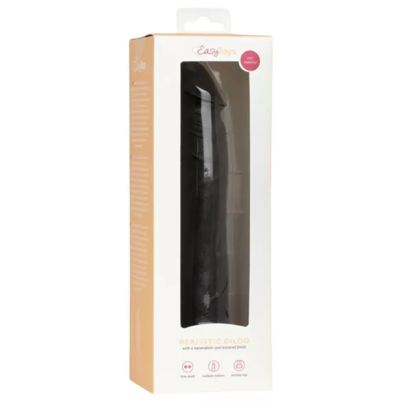 EasyToys - realistisk dildo - 17,5 cm (sort)