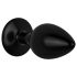 Easytoys Anal Collection - anal plug med sten - S (sort)