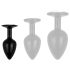Easytoys Anal Collection - anal plug med sten - S (sort)