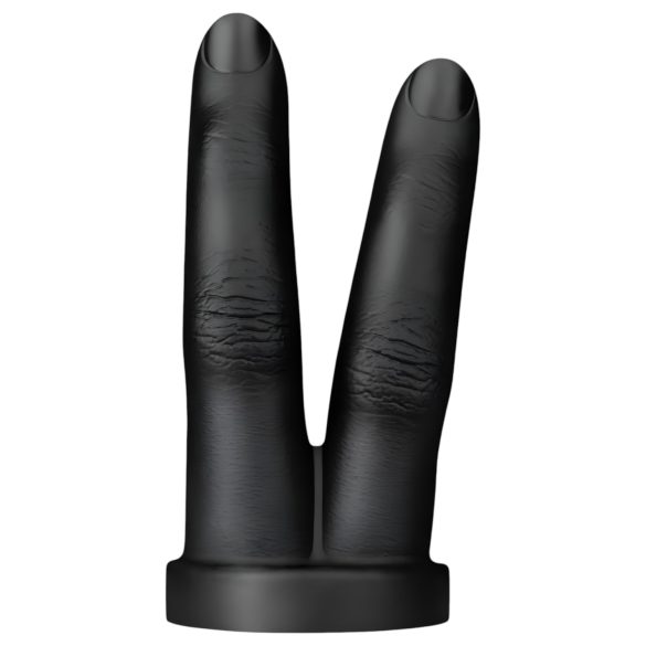 BUTTR Victory - dobbelt analfinger dildo (sort)