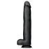 BUTTR Dingo Dildo - gigantisk og realistisk - 43 cm (sort)