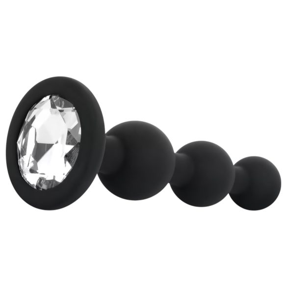 EasyToys - perle anal plug (sort)