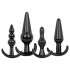 EasyToys - Anal Plug Sæt - 4 Dele (Sort)