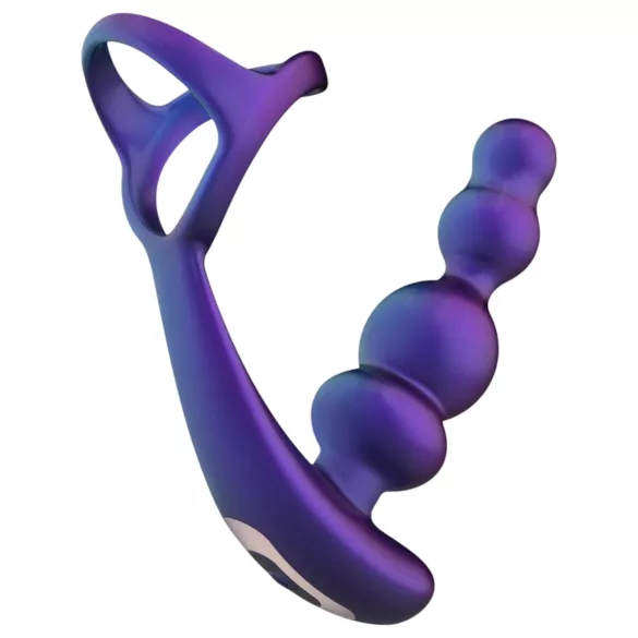 Hueman Stellar Force - analvibrator og penisring (lilla)