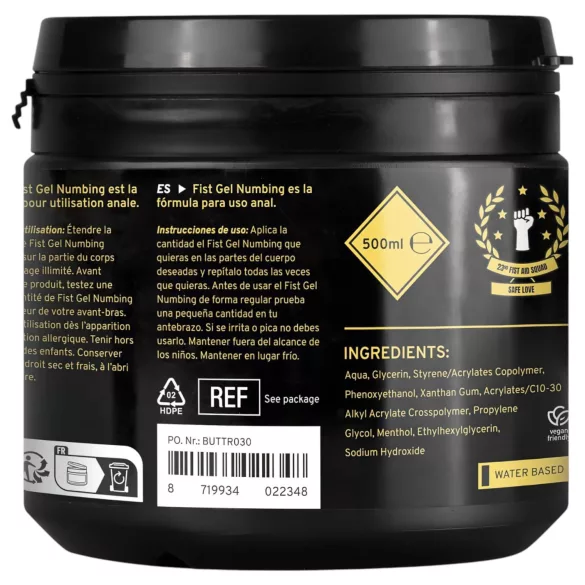 BUTTR - lokalbedøvende fistegel (500 ml)