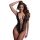 Christine - dyb udskæring net bodystocking - (sort) - XS-XL