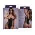 Christine - åben bodystocking - (sort) - S-L