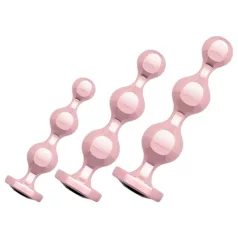   Rosy Gold - analdildosæt - sæt med 3 størrelser - rosaguld