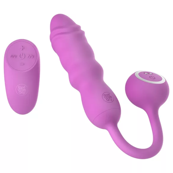 Good Vibes Only - vibrerende æg med fjernbetjening (pink)