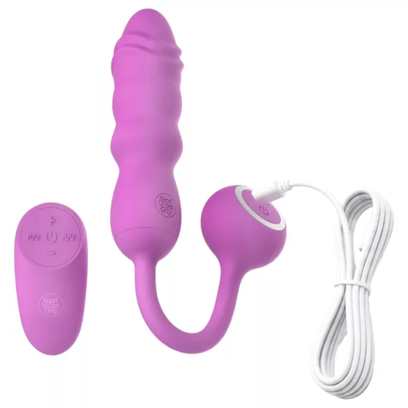 Good Vibes Only - vibrerende æg med fjernbetjening (pink)
