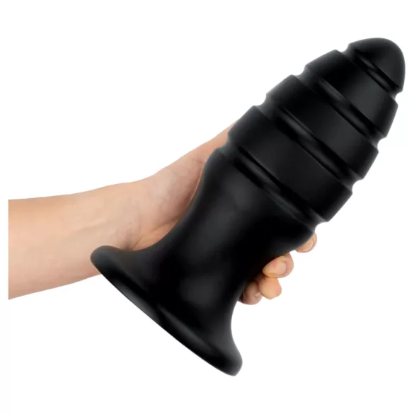 BUTTR Aftershock - gigantisk analplug (sort) - 23 cm