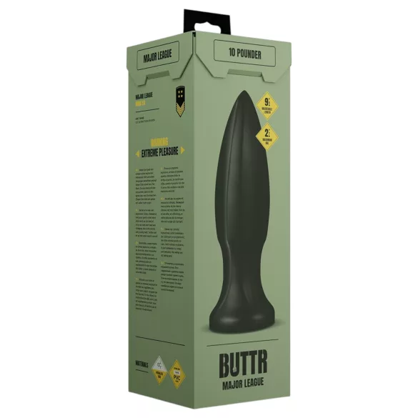 BUTTR Huge Explosive II - kæmpe anal plug (sort) - 29 cm