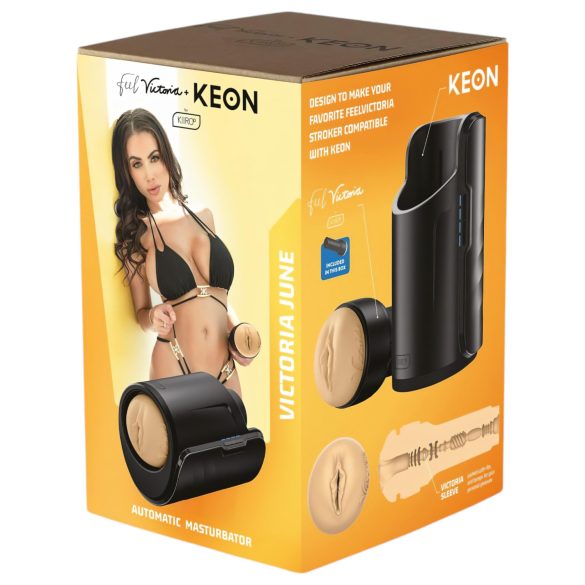 Kiiroo Keon + Victoria June - realistisk onaniprodukt (natur)