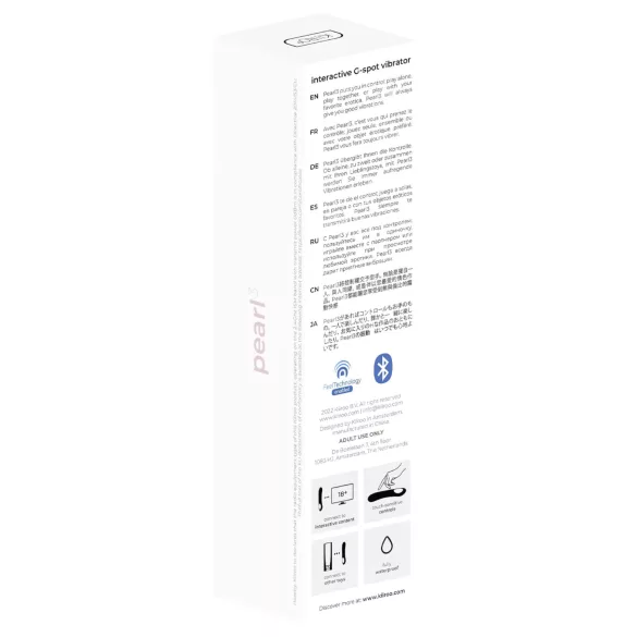 Kiiroo Pearl 3 - interaktiv G-punkt vibrator - vandtæt - pink