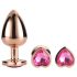 Gleaming Love hjerte-analplug sæt - rosegold (3 dele)
