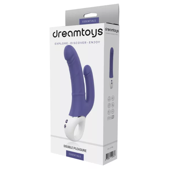 Dreamtoys Essentials - dobbelt vibrator (lilla)