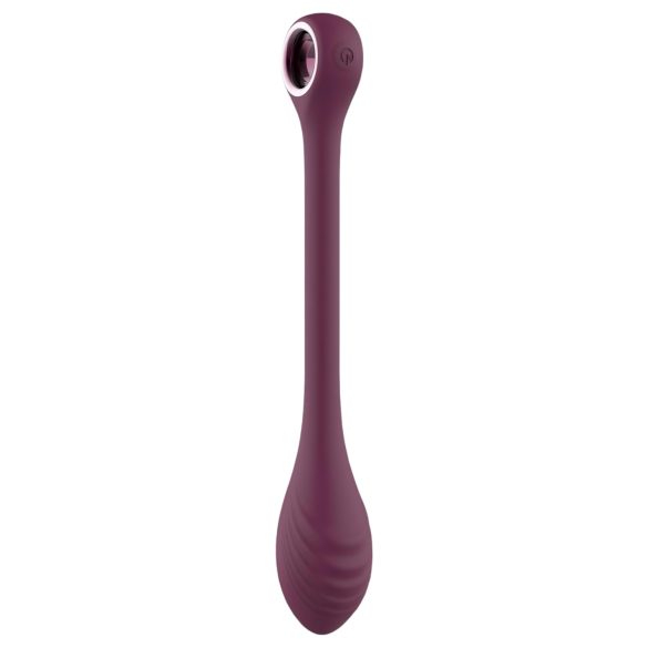Glam - genopladelig, vandtæt, fleksibel G-punkt vibrator (lilla)