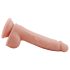 Mr. Dixx 7.6 - sugekops-dildo med pung, natur (19,5cm)