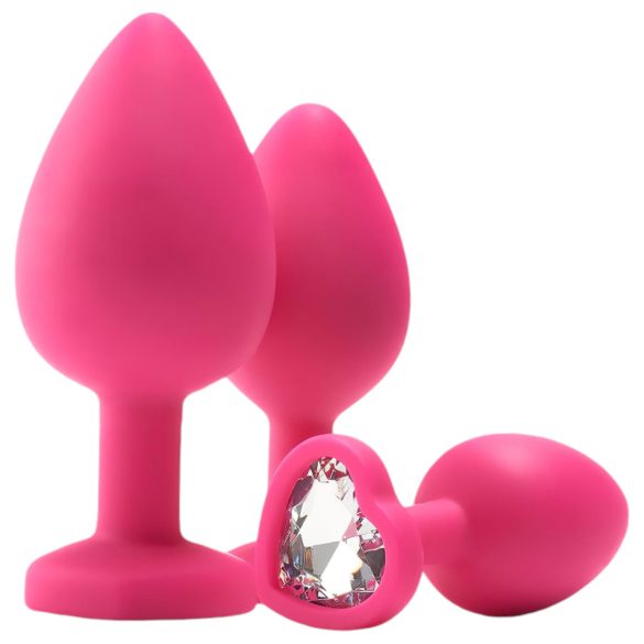 Flirts anal træningssæt - Anal plugsæt (3 stk.) - pink