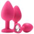 Flirts anal træningssæt - Anal plugsæt (3 stk.) - pink