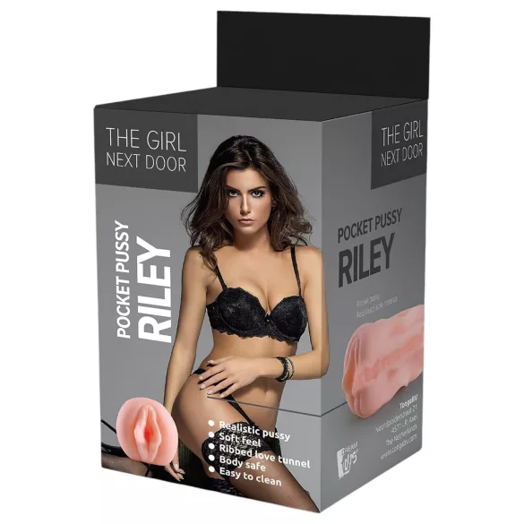 Pigen ved siden af Riley - realistisk kunstig vagina (hudfarvet)