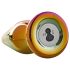 Glamour Glass - farvet, radio-styret glas anal vibrator med spids design