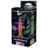 Glamour Glass - farvet, radio-styret glas anal vibrator med spids design