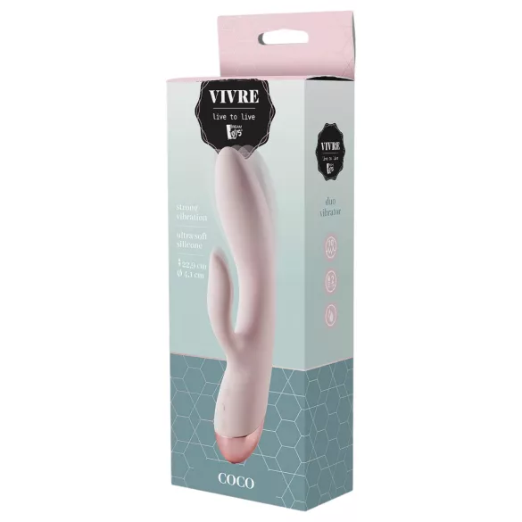 Vivre Coco - rabbit vibrator - klitorisarm - genopladelig - pink