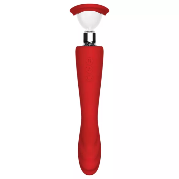 Red Revolution Georgia - g-punkt vibrator og vakuumpumpe til vagina - rød