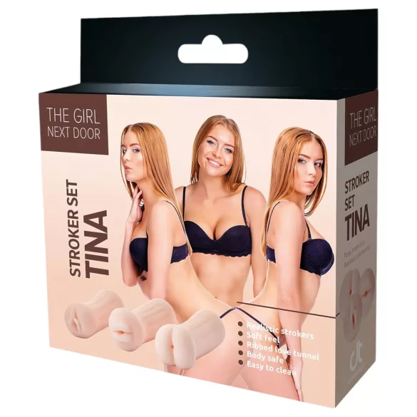 The Girl Next Door Tina - masturbatorsæt - realistisk - naturfarve