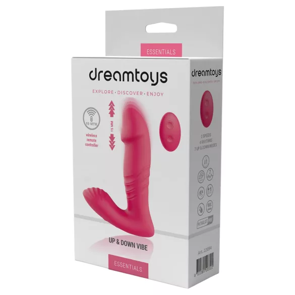 Dreamtoys - fjernbetjent bærbar stødevibrator - pink