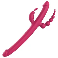 Dreamtoys - vibrator med fire arme - genopladelig - pink
