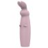 Nude Hazel - genopladelig klitorisvibrator med kanin (lilla)