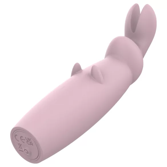 Nude Hazel - klitorisvibrator med kaninører - genopladelig - lilla