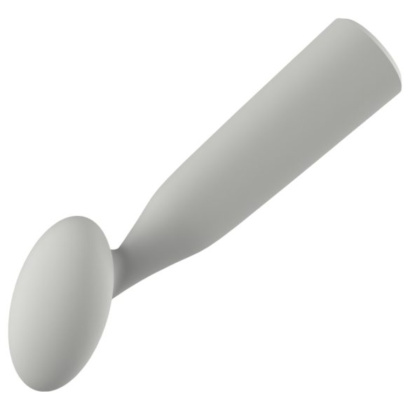 Nude Luna - mini wand vibrator - genopladelig - grå